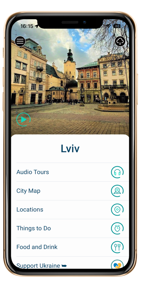 Домашній екран Lviv Guide